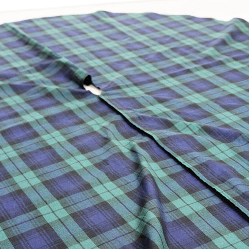Blue Tartan Christmas Tree Skirt